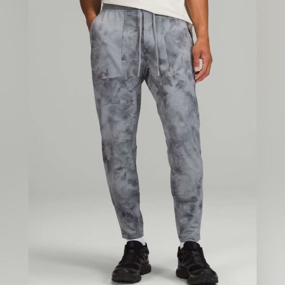 Lululemon Textured Tech Pant Diamond Dye Gold Spice Black M5ABGS Men’s Size M - Picture 1 of 11